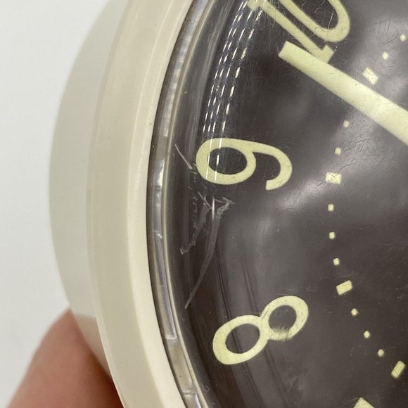 Westclox Office Westclox Vintage Plastic Alarm Clock Glow In Dark